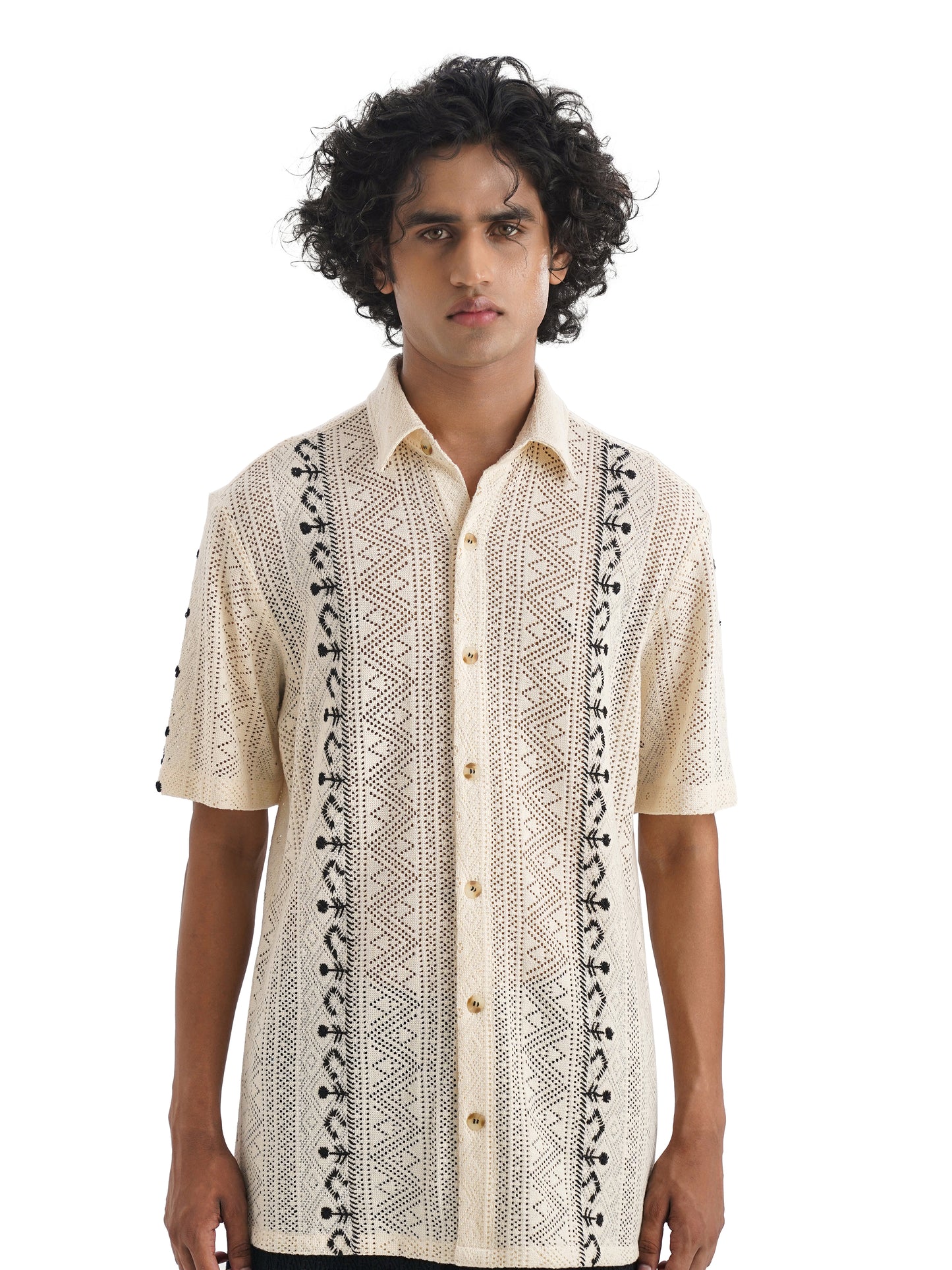 Notre Ame La Broderie Cancun Shirt-D