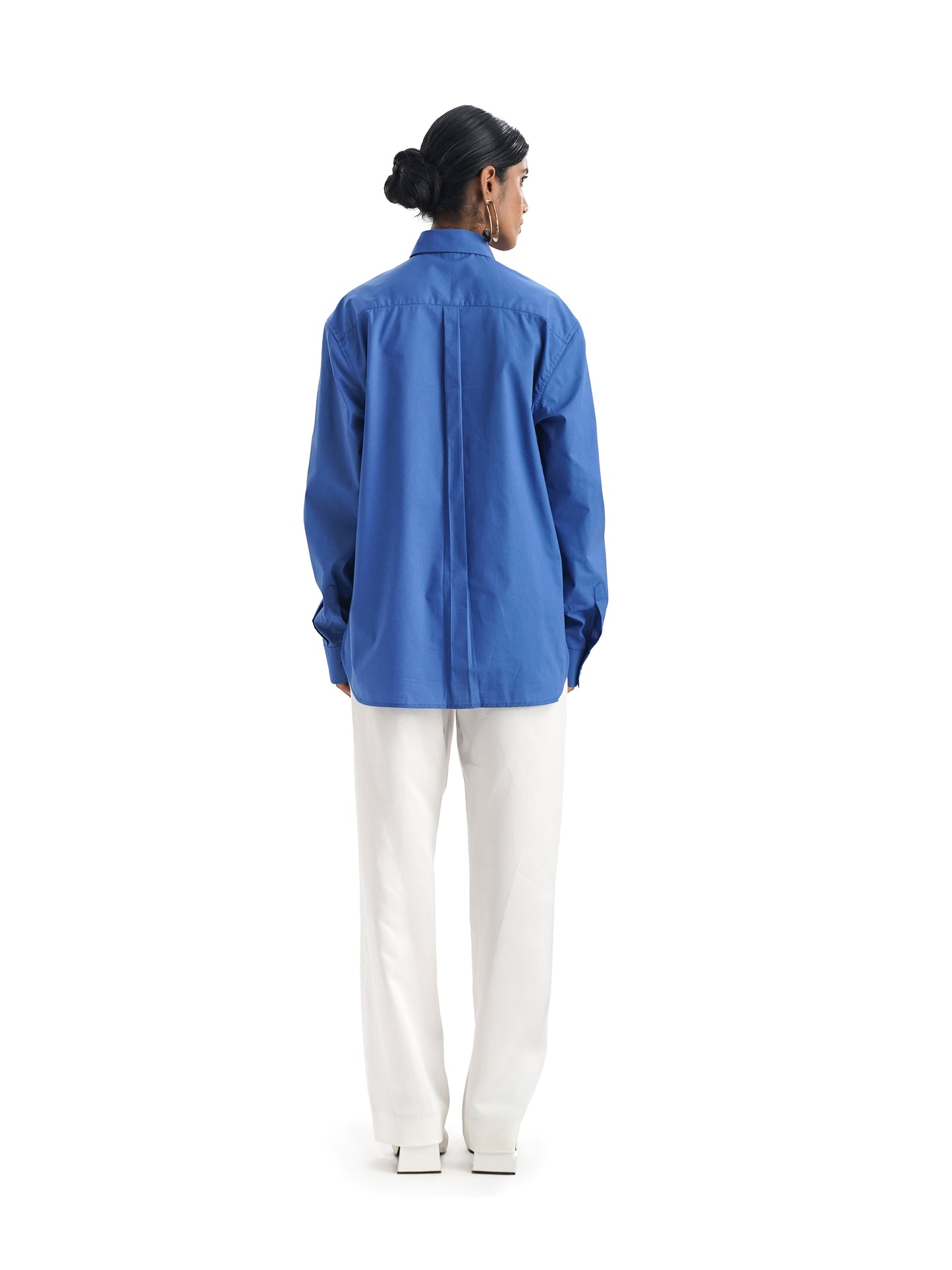 Notre Ame La Droite Blanc Panelled pants-B