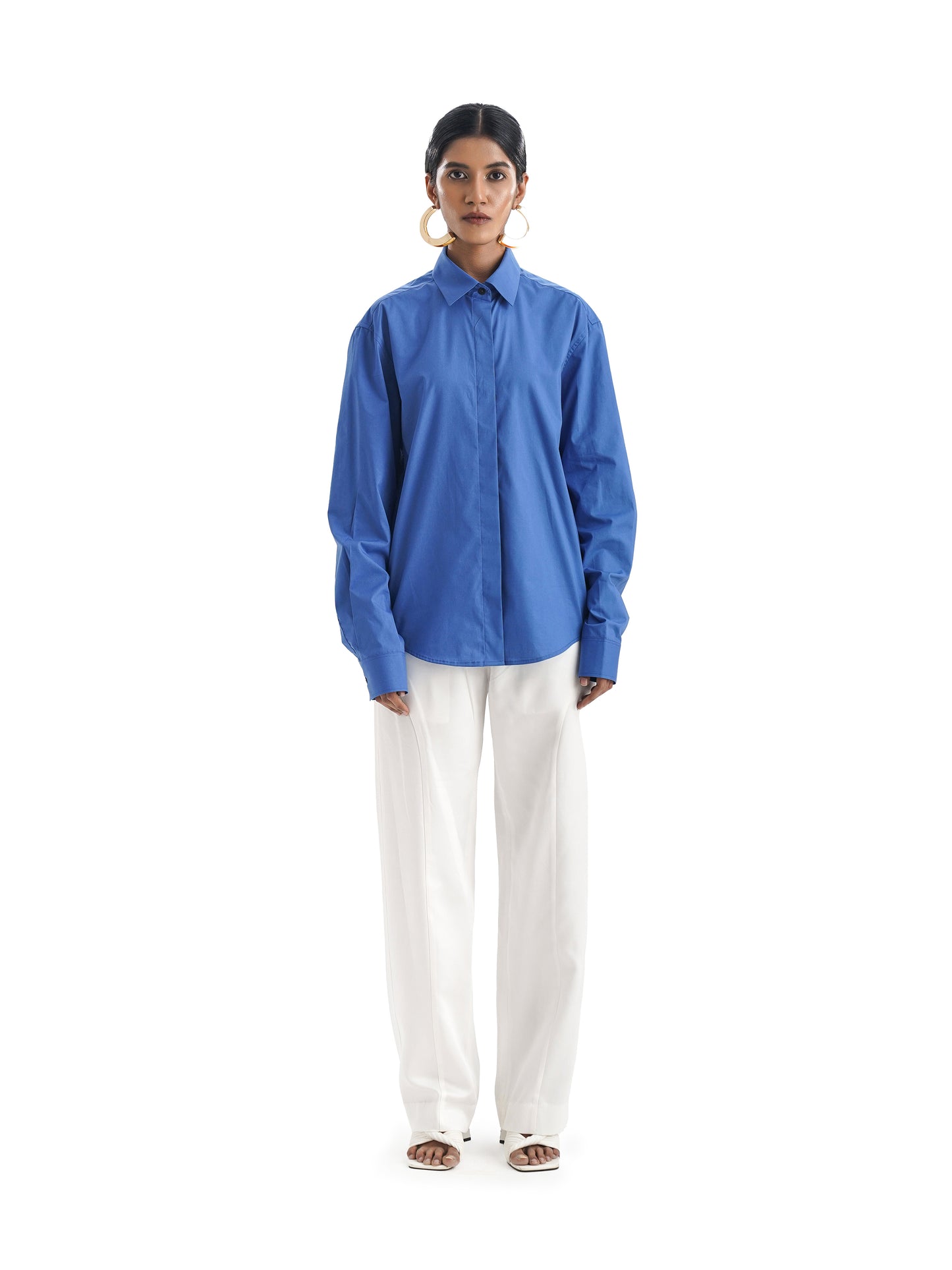 Notre Ame La Droite Blanc Panelled pants-F