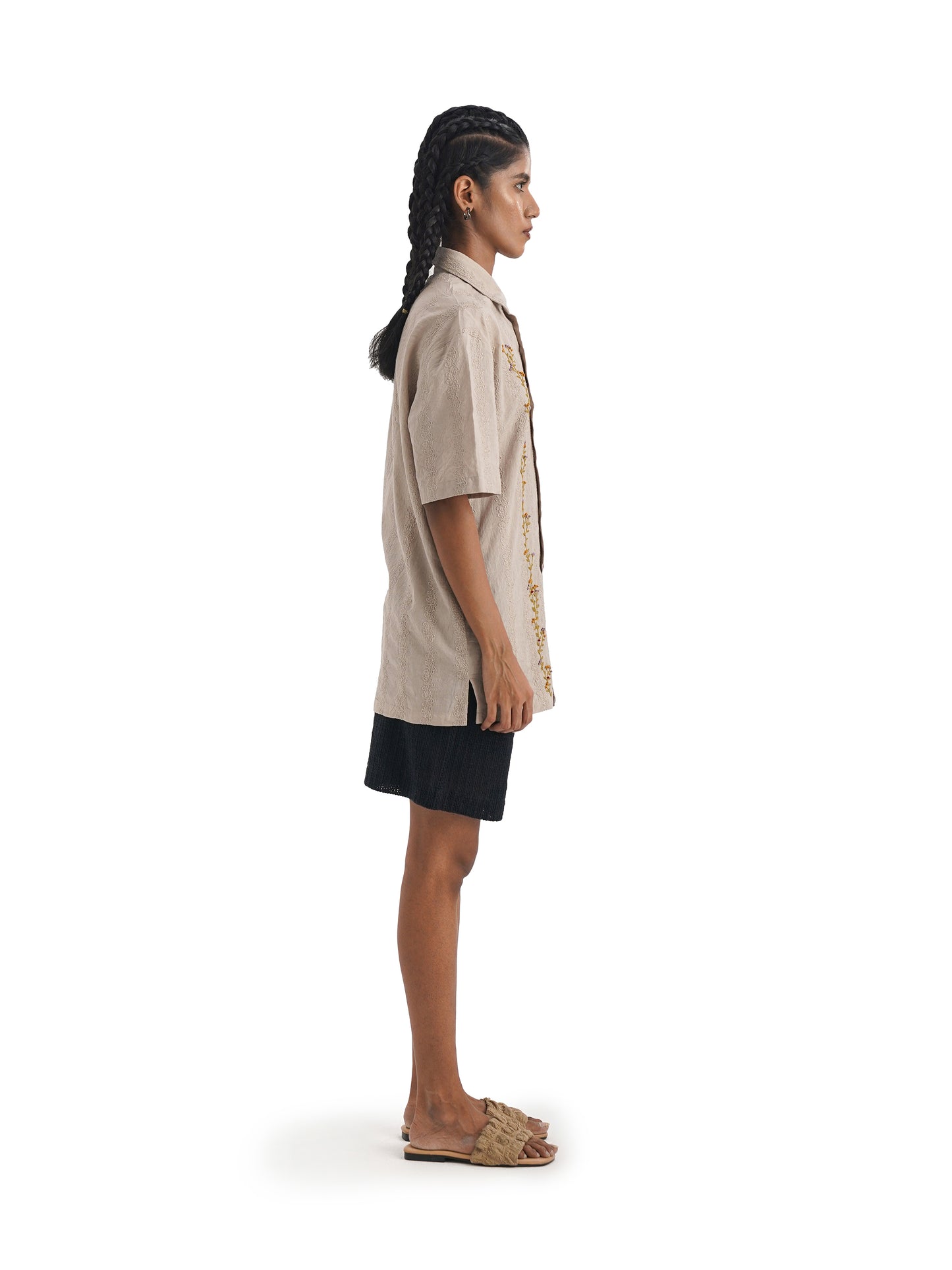 Notre Ame La Vigne Broderie Shirt-S