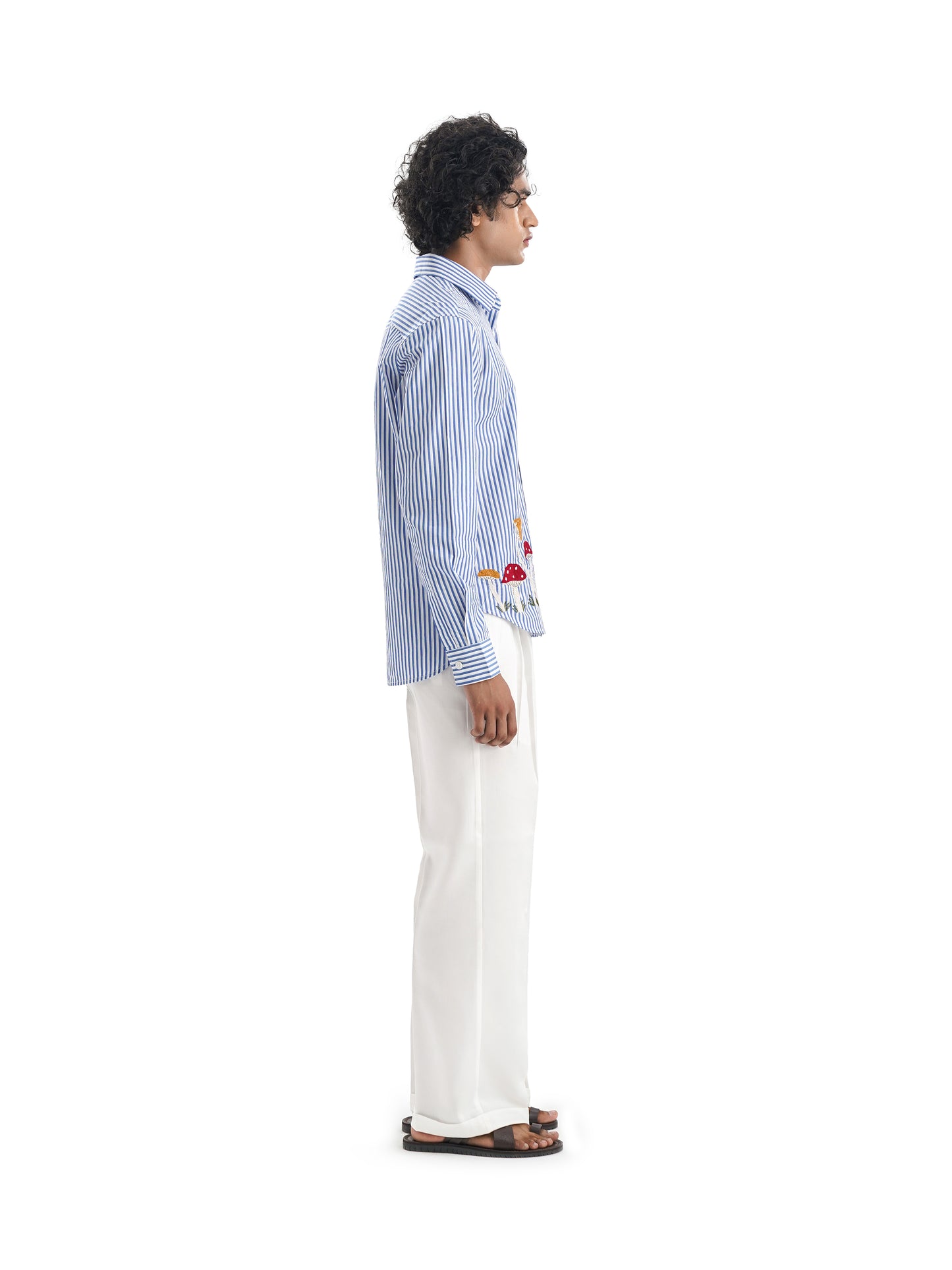 Notre Ame Le Champignon Stripe Shirt-S