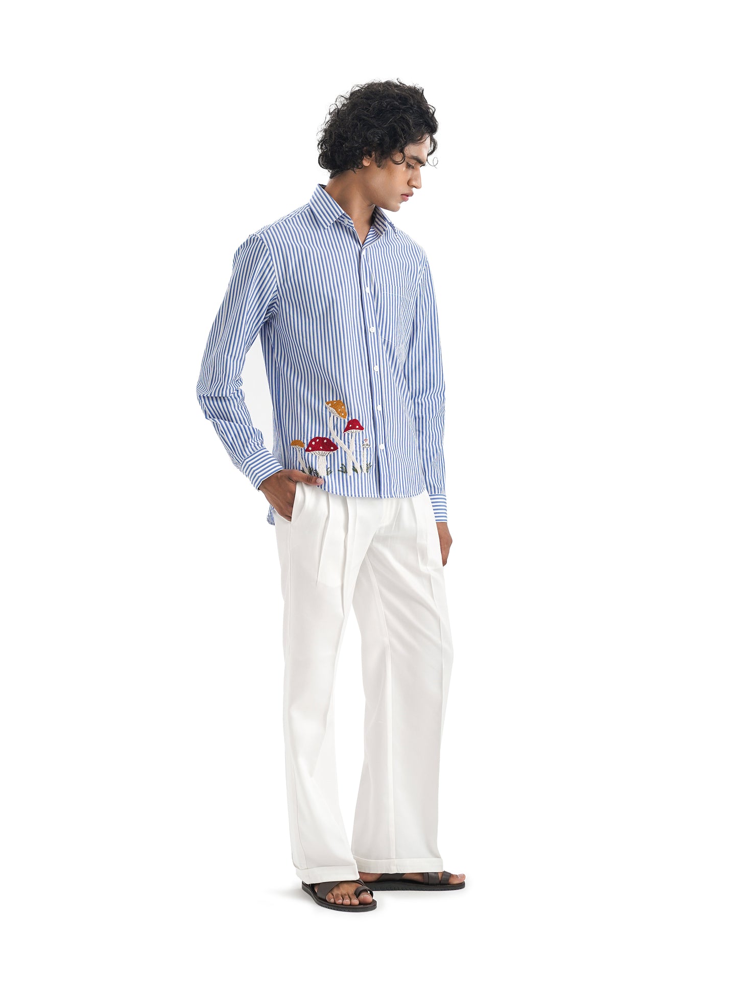 Notre Ame Le Champignon Stripe Shirt-ST