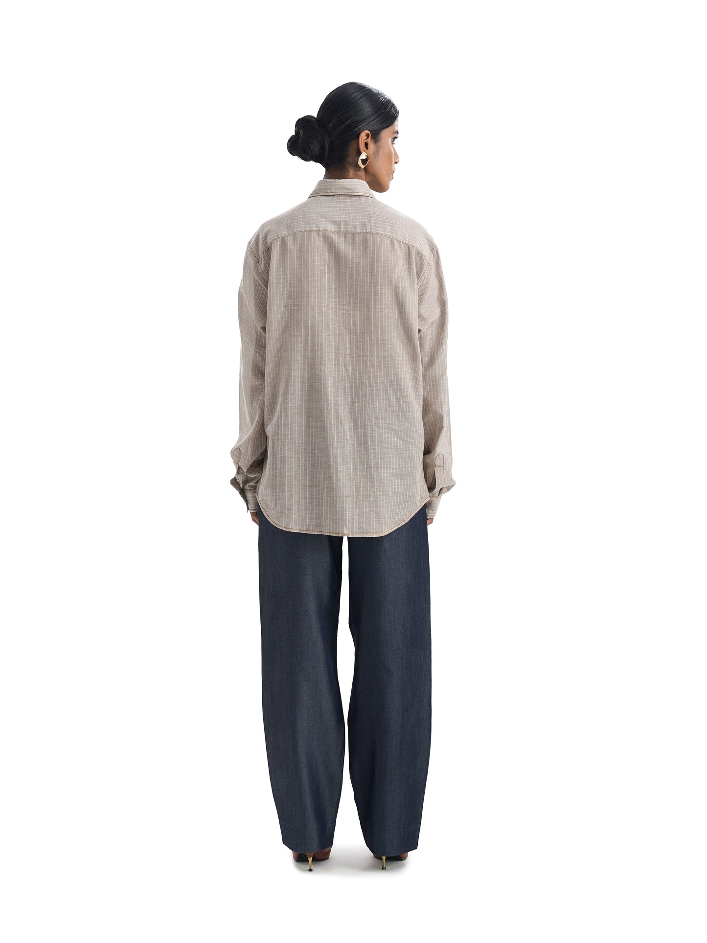 Notre Ame Le Faon Jean Pocket Shirt-B