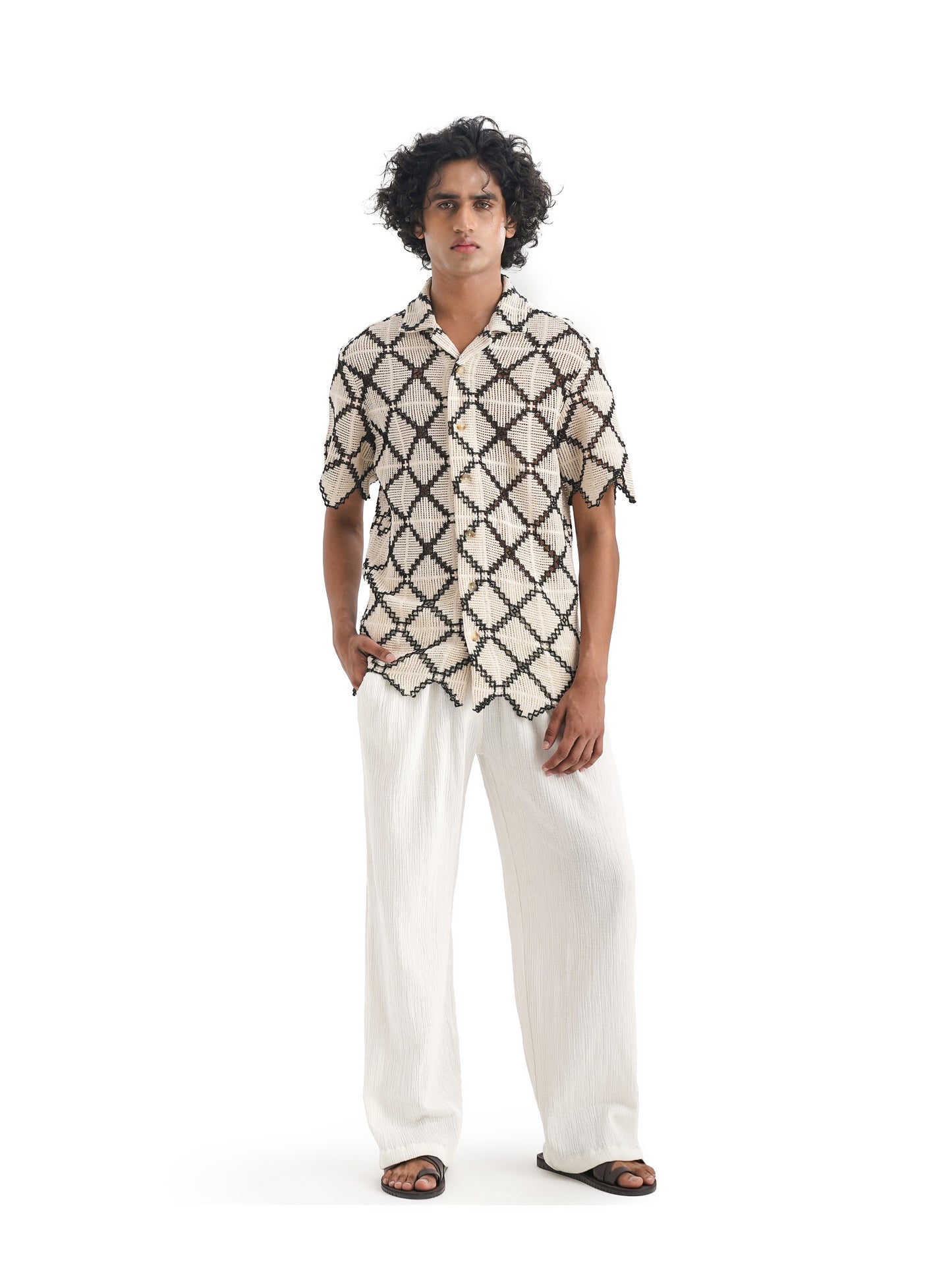 Notre Ame Le Froisse Tropical Pants-S