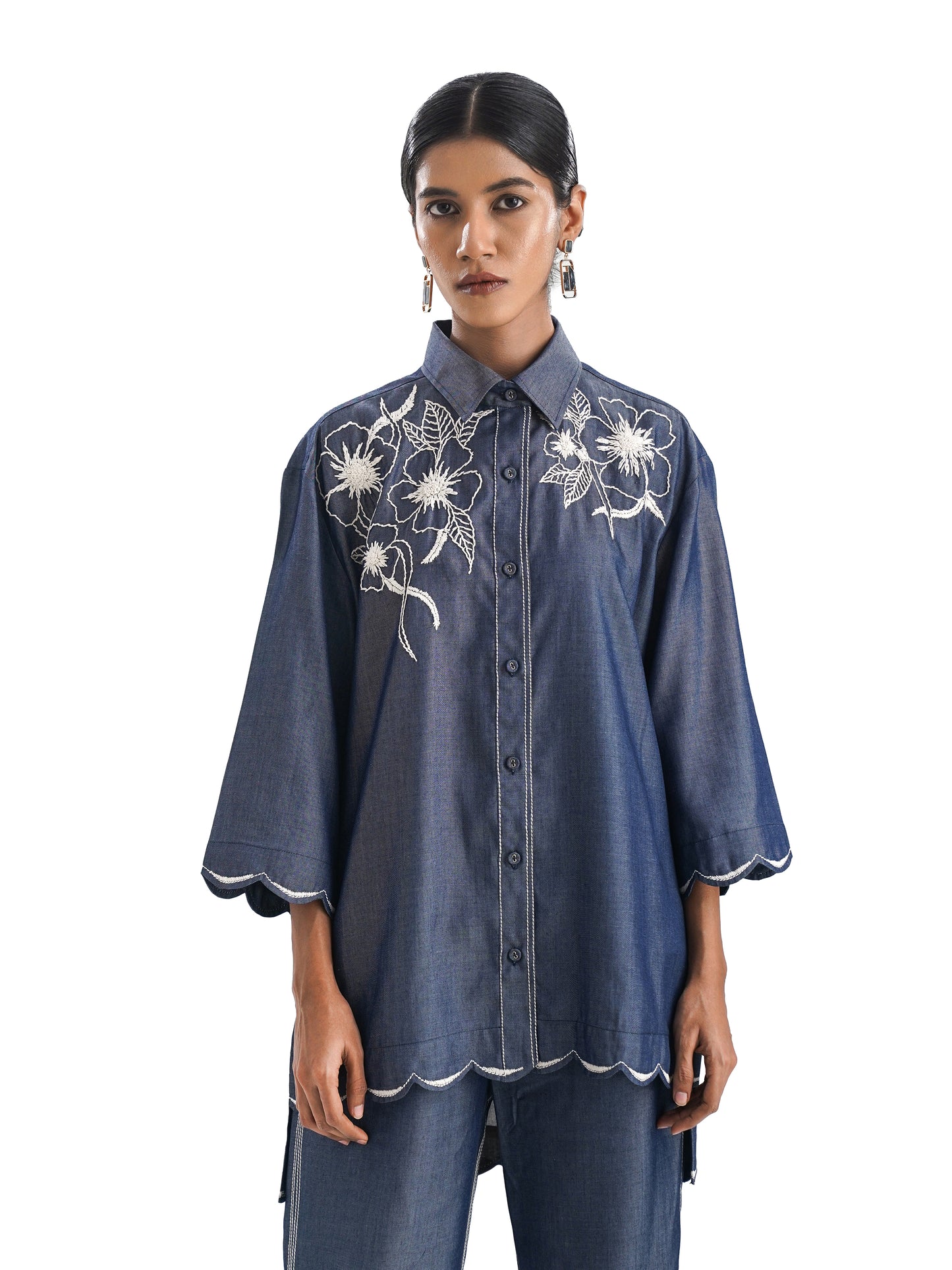 Notre Ame Le Petoncle Tencel Denim Co-ord-D
