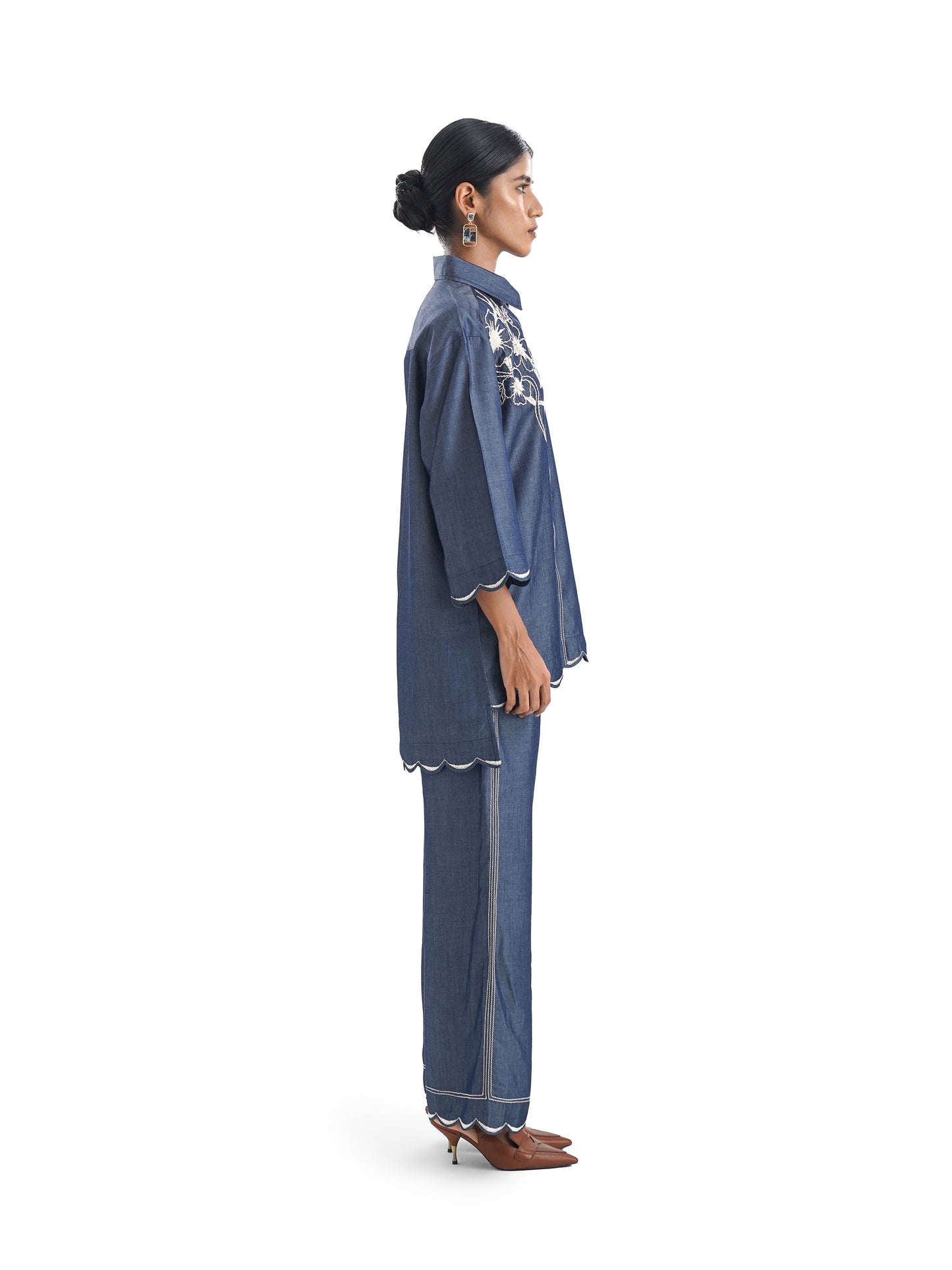 Notre Ame Le Petoncle Tencel Denim Co-ord-S