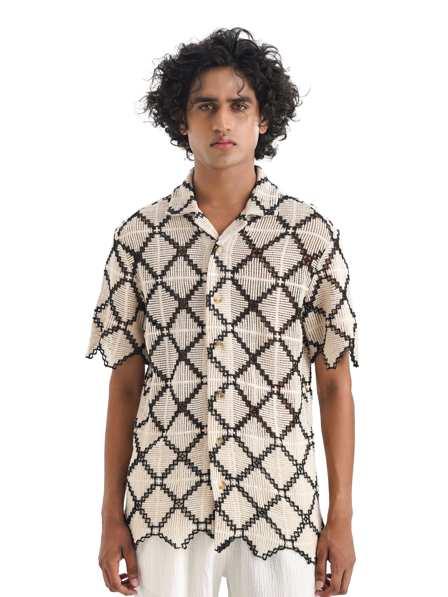 Notre Ame Le Treillis Garcon Shirt-D
