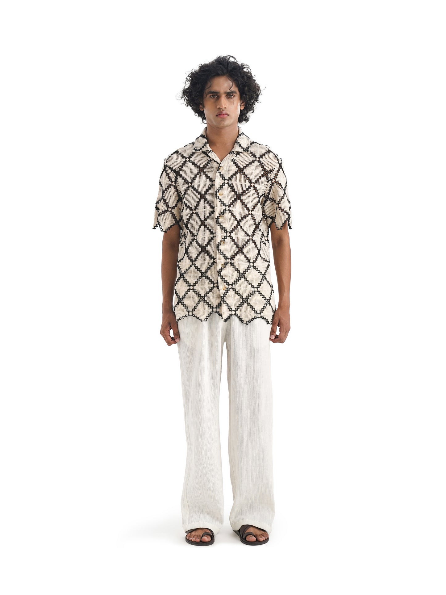 Notre Ame Le Treillis Garcon Shirt-F