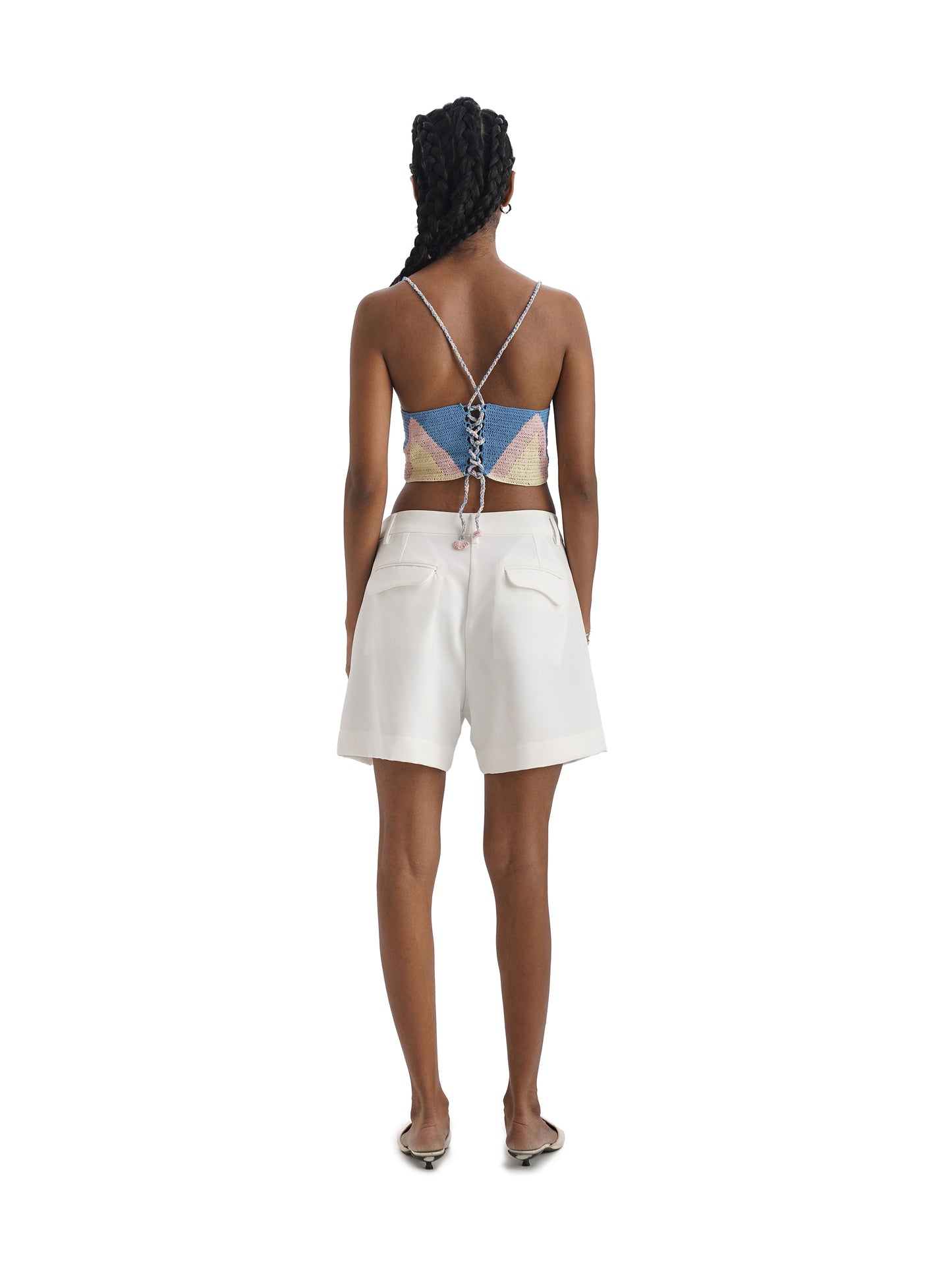Notre Ame Moi Cassata Crochet Top-B