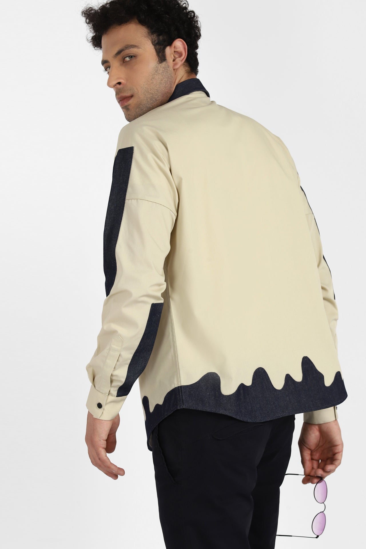 notre-ame-beige-denim-applique-shirt-M2