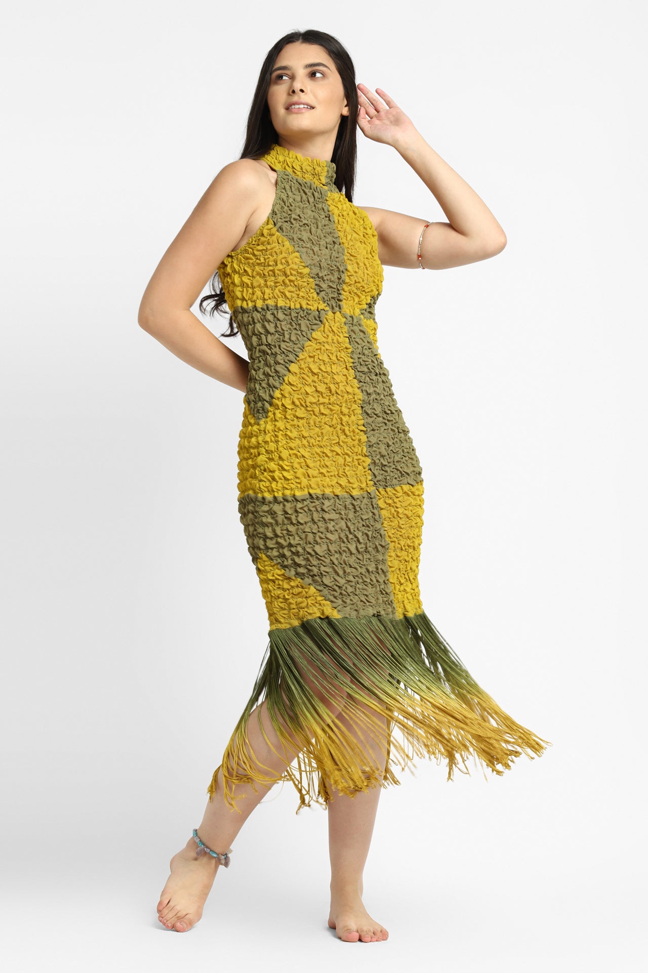 Embrasse-moi Ombre Fringe Dress For Her - Them Notre me Embrasse-moi Ombre Fringe Dress For Her - Them Notre me