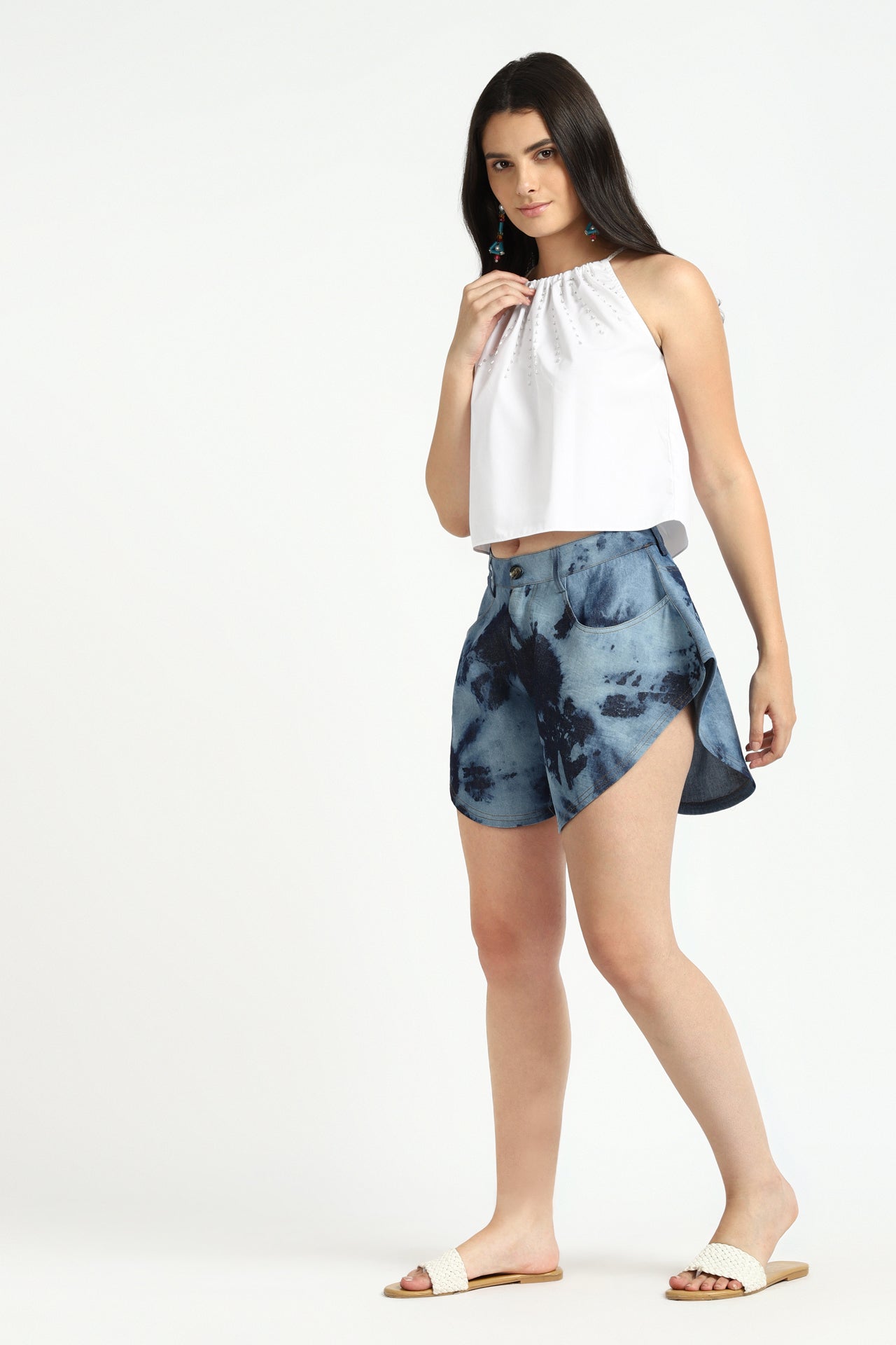notre-ame-le-soir-white-crop-top-S