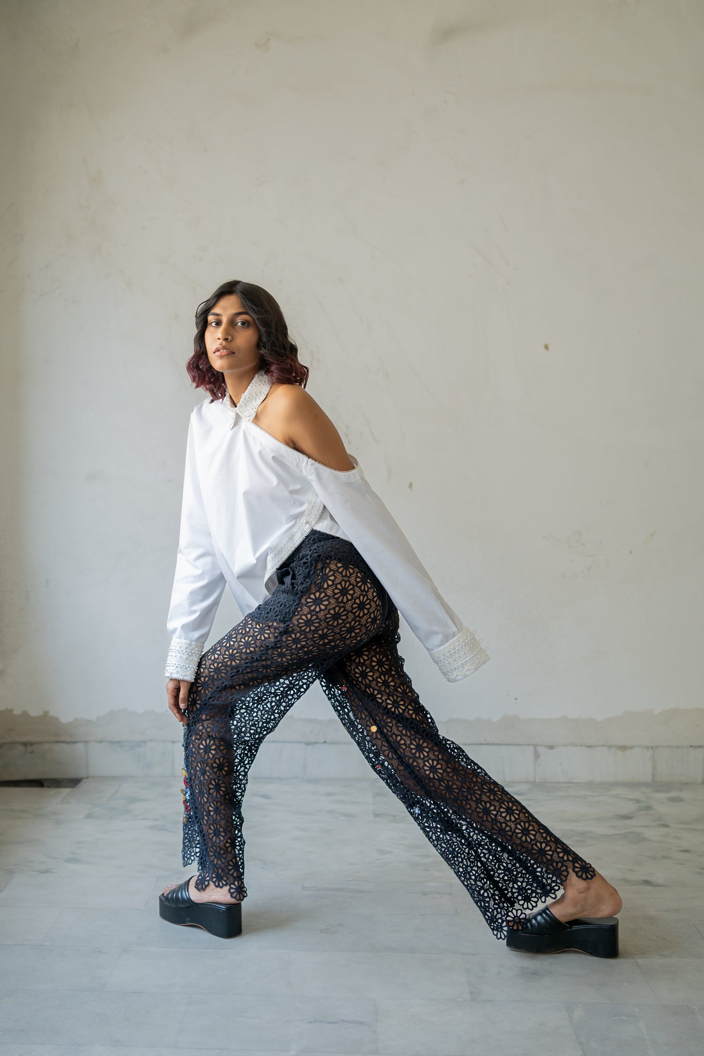 Arabesque Lattice Paisley Pants