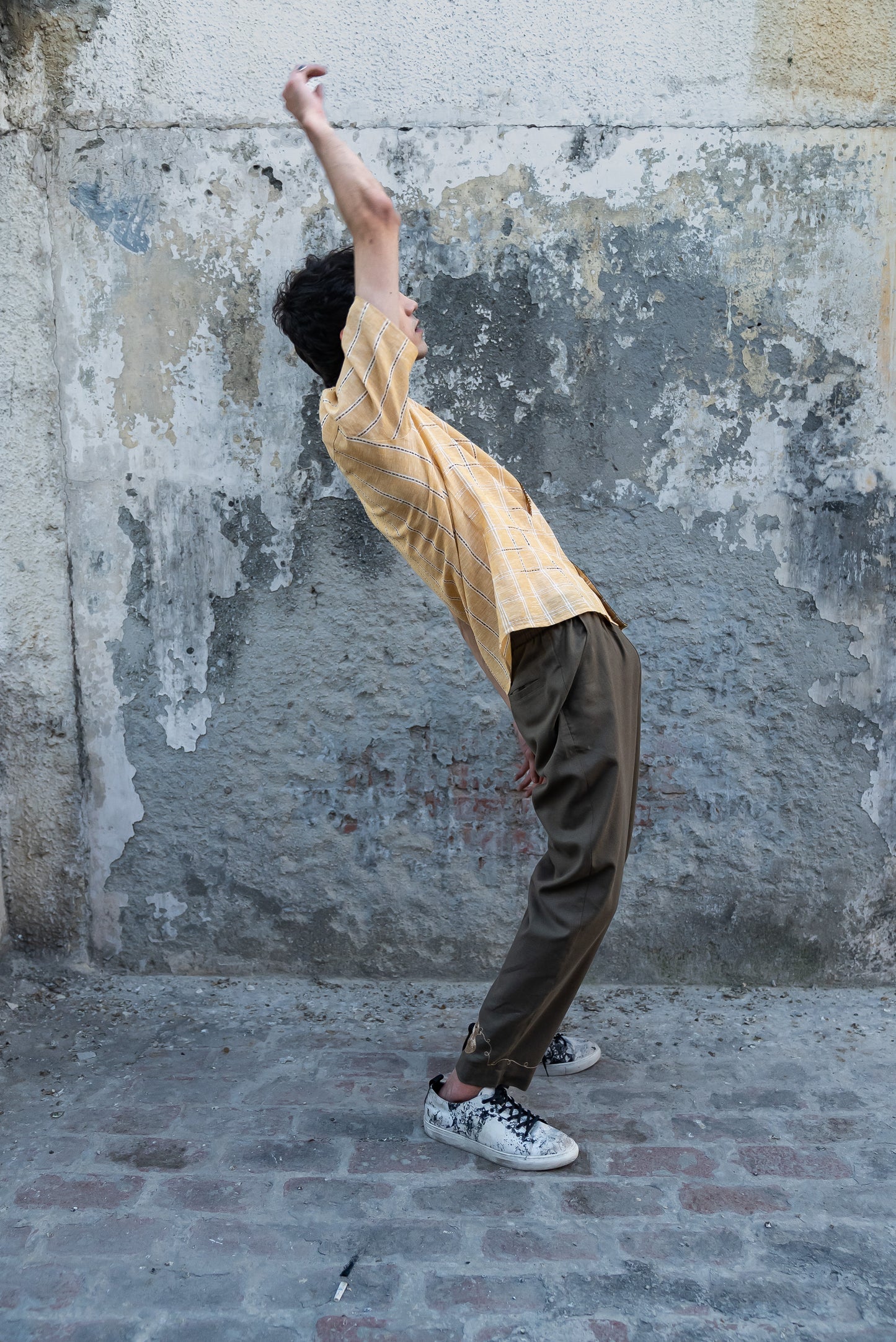 Notre-ame-Broken-Squares-Kantha-Stripe-Linen-Shirt-M