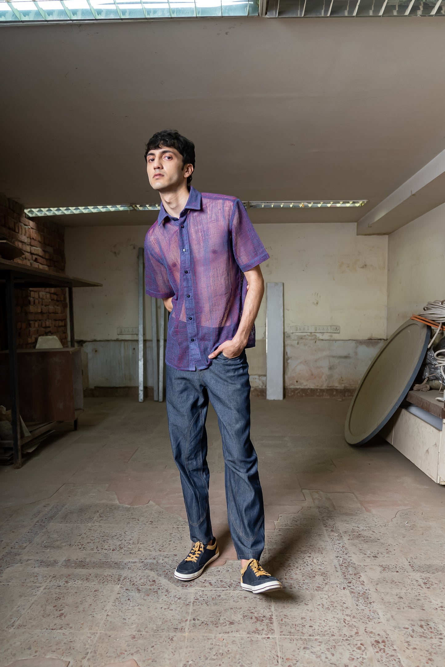 Notre-ame-Duo-Tone-Thread-Mesh-Shirt-ST1