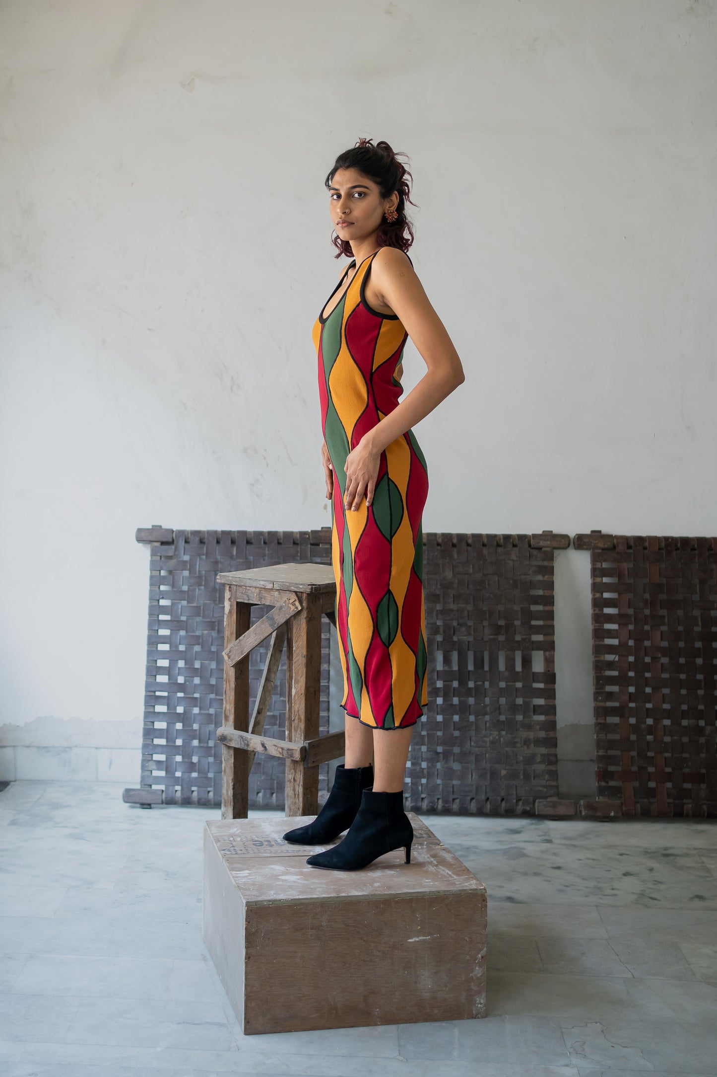 Notre-ame-Embrasse-Moi-Ogee-Midi-Dress-S