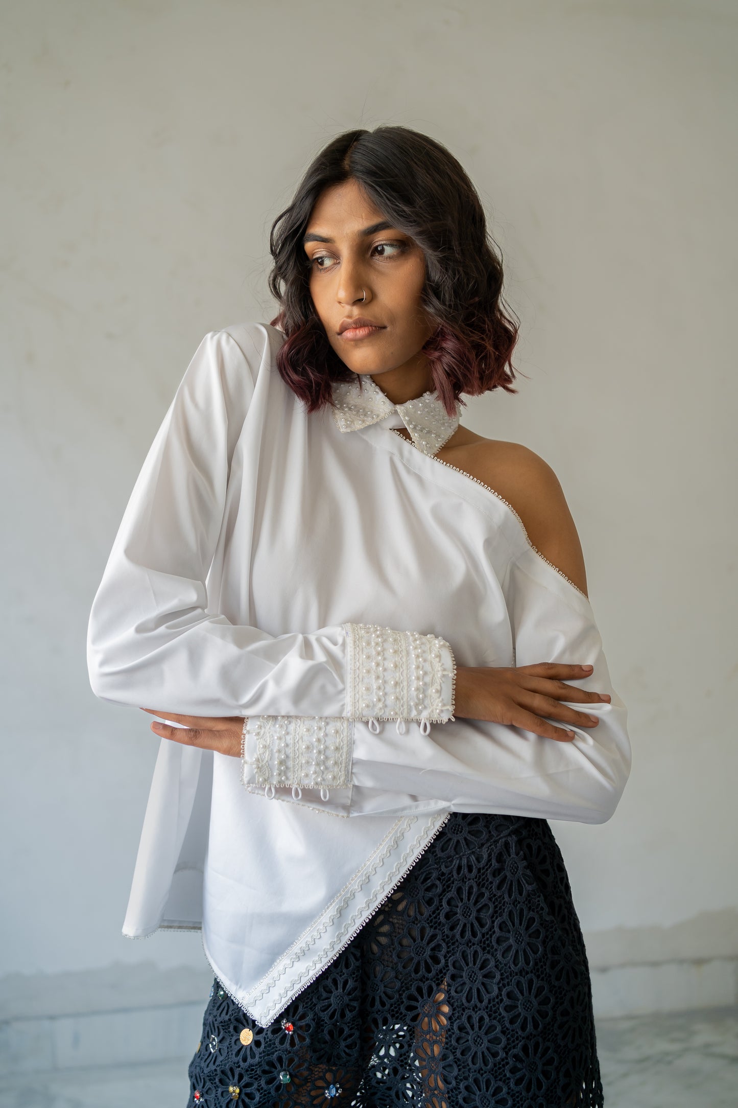Notre-ame-Fika-White-Pearl-Shirt-Blouse-Top-C1