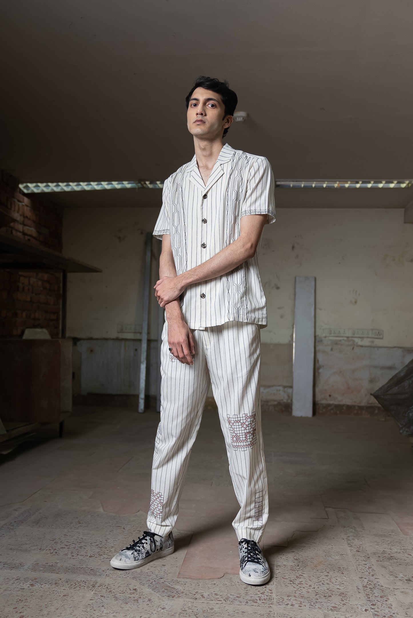 Notre-ame-Ivory-Checkmate-Fret-Pants-ST