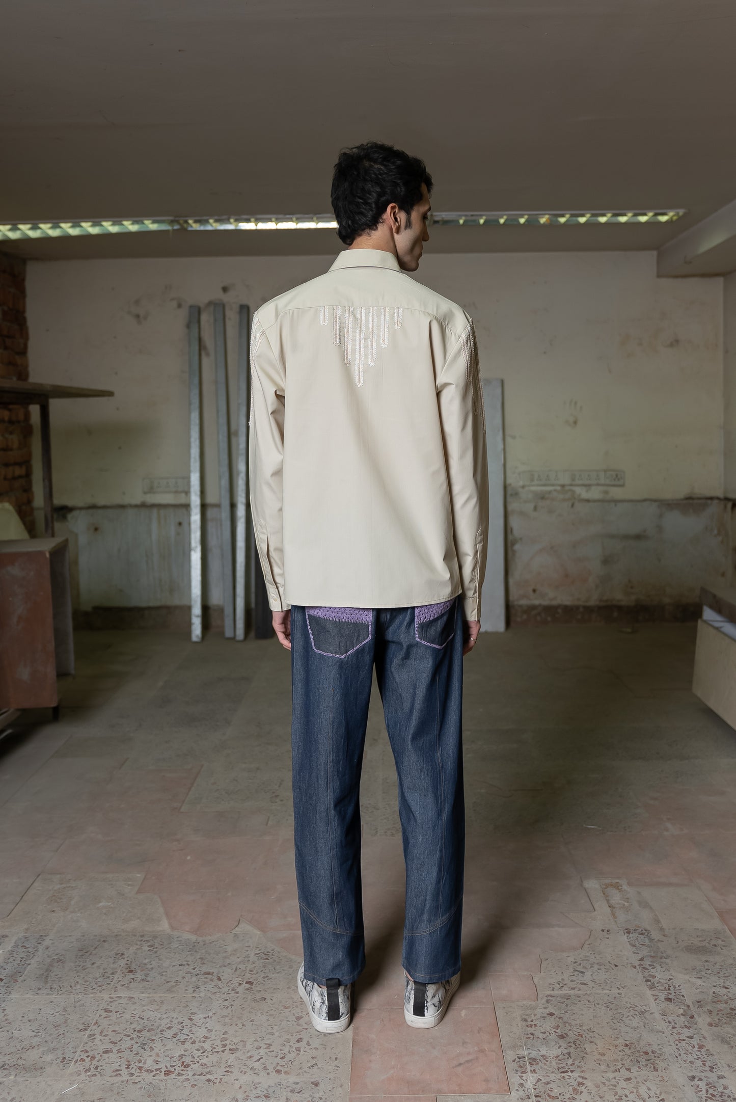 Notre-ame-Ivory-Lace-Tailored-Beige-Shirt-B