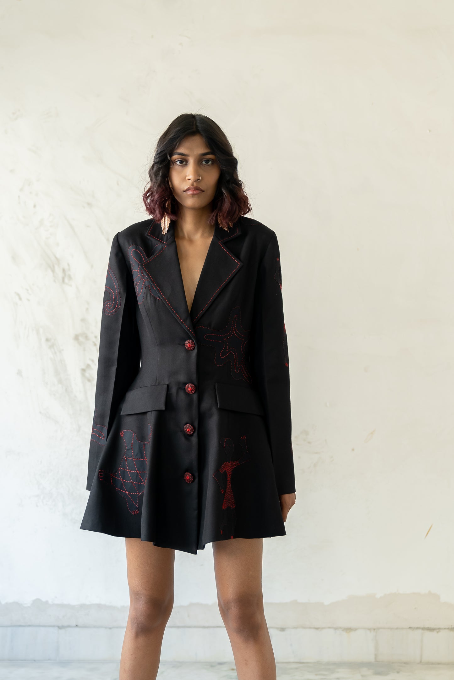 Notre-ame-La-Drague-Robe-Artisanal-Mini-Dress-C1
