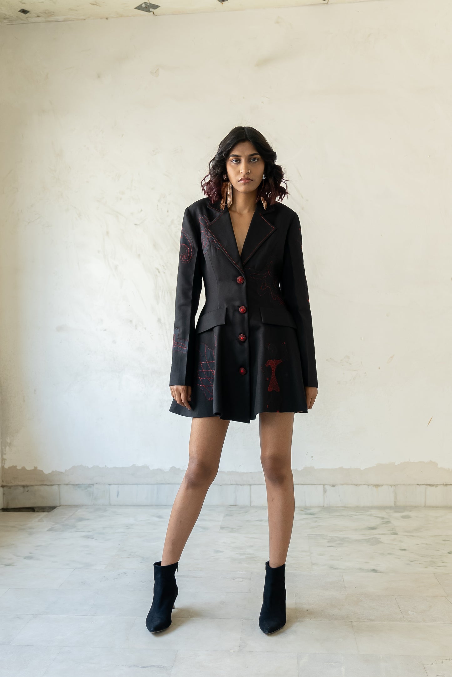 Notre-ame-La-Drague-Robe-Artisanal-Mini-Dress-F