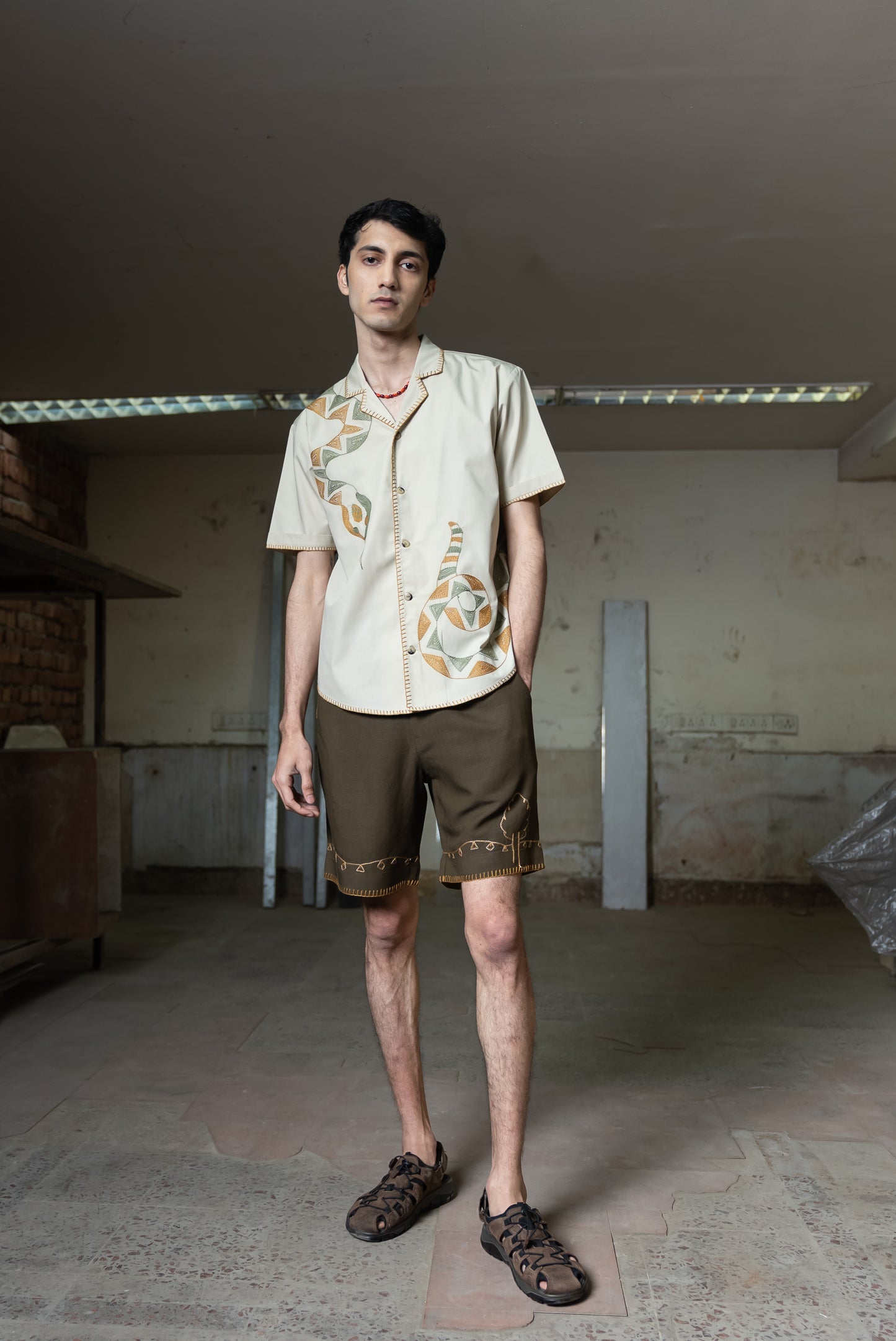 Notre-ame-La-Fete-Linen-Shorts-F