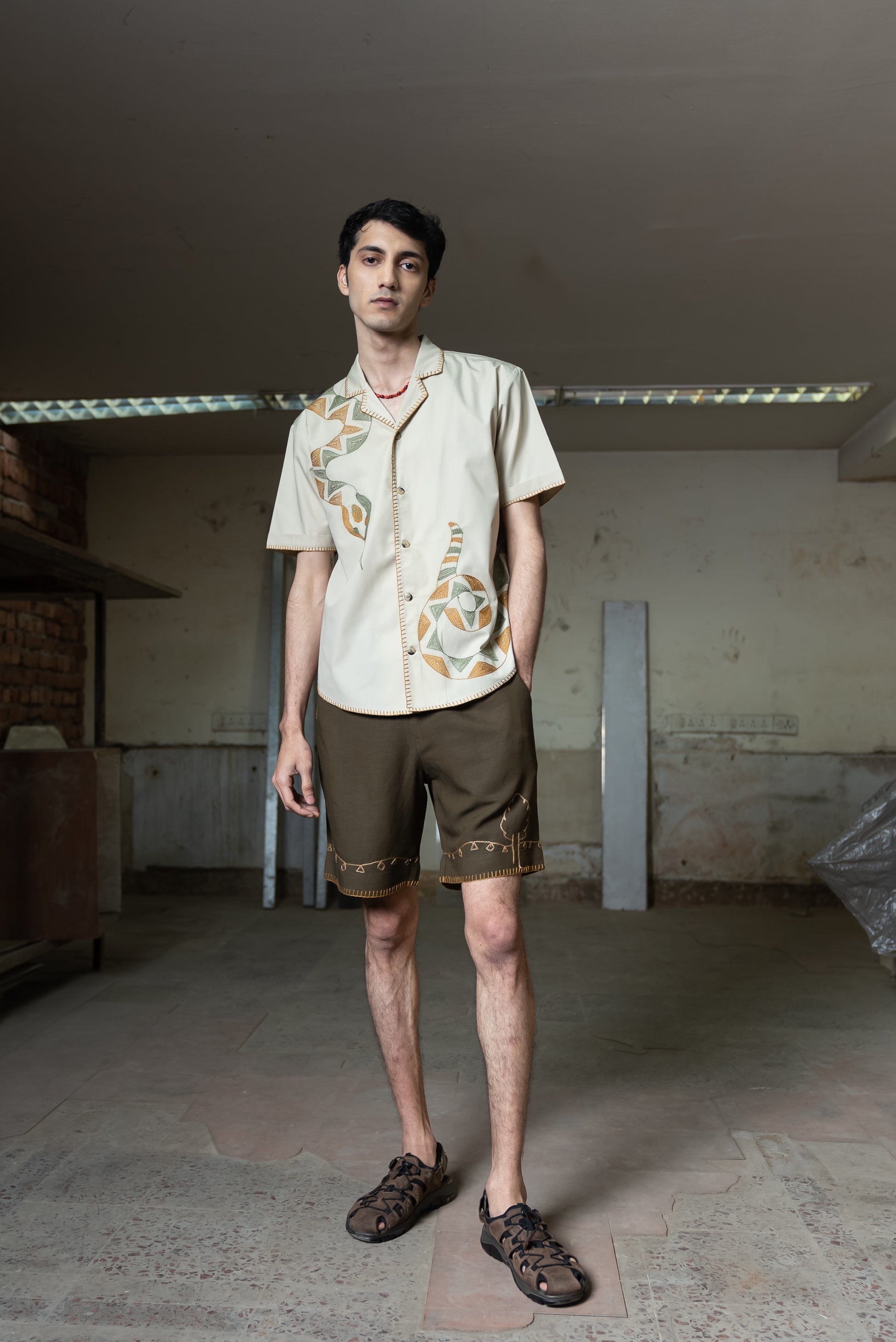 Notre-ame-La-Fete-Linen-Shorts-F