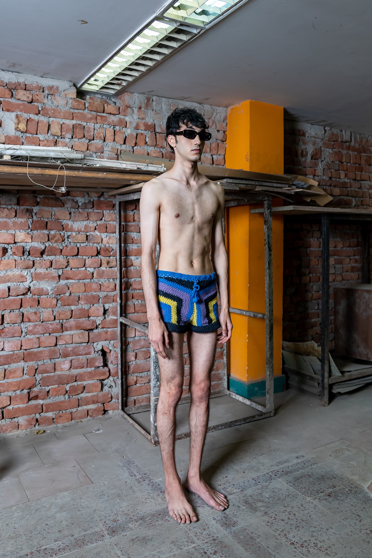 Notre-ame-Le-Baigneur-Crochet-Shorts-S