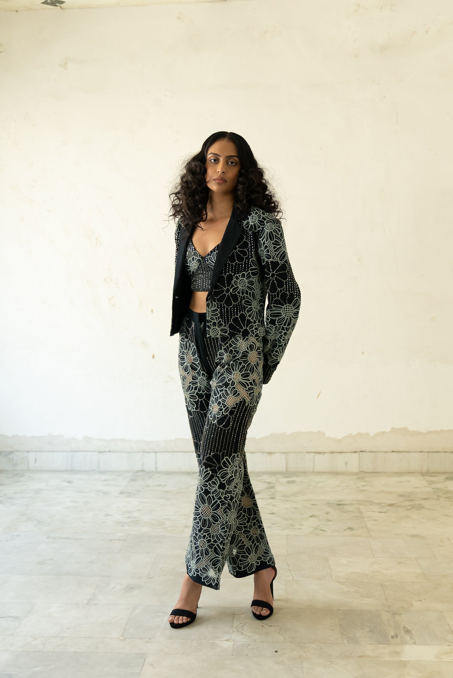 Notre-ame-Le-Jardin-Bugle-Bead-Co-ord-Set-In-Black-F