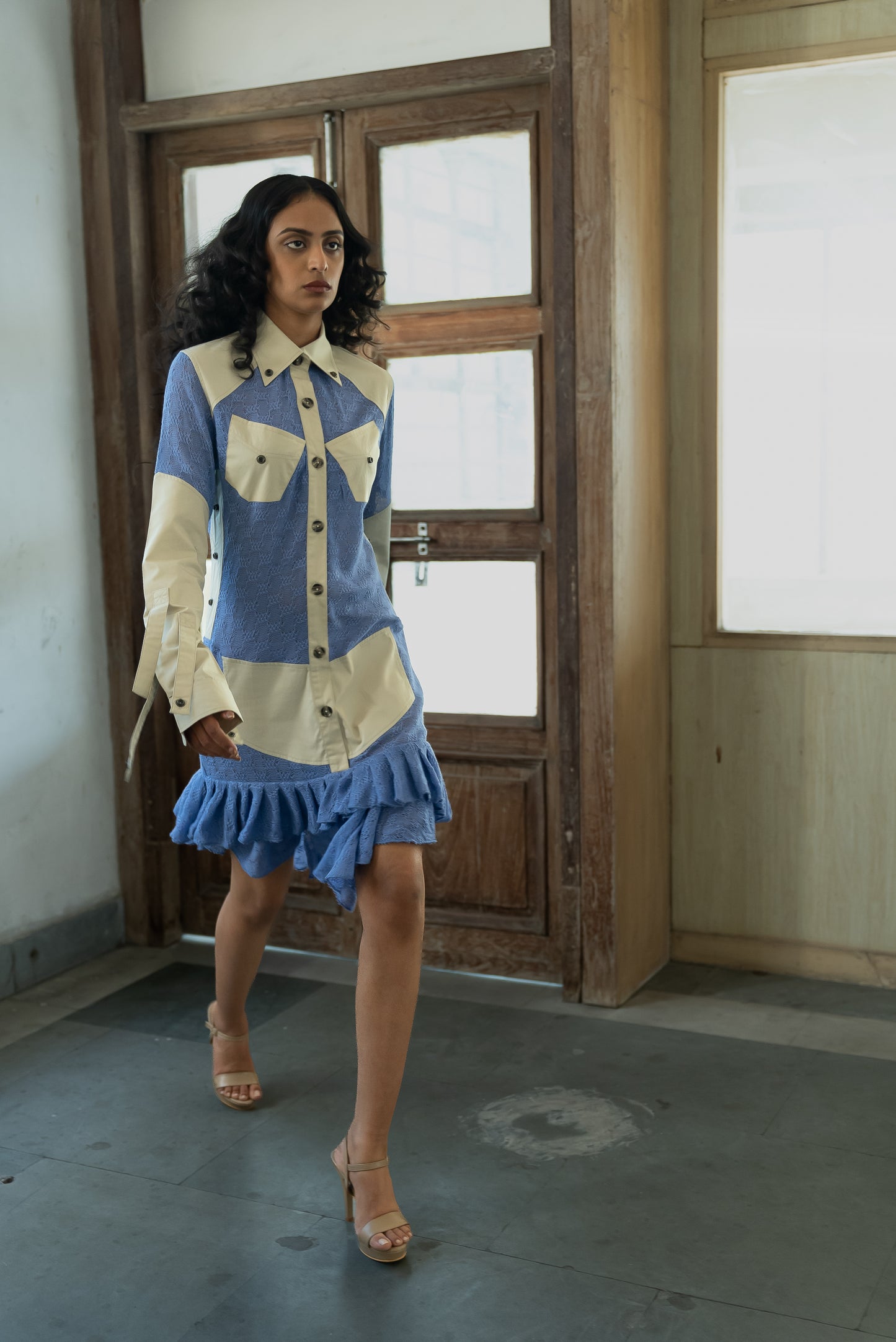 Notre-ame-Le-Muguet-Frill-Shirt-Dress-ST2