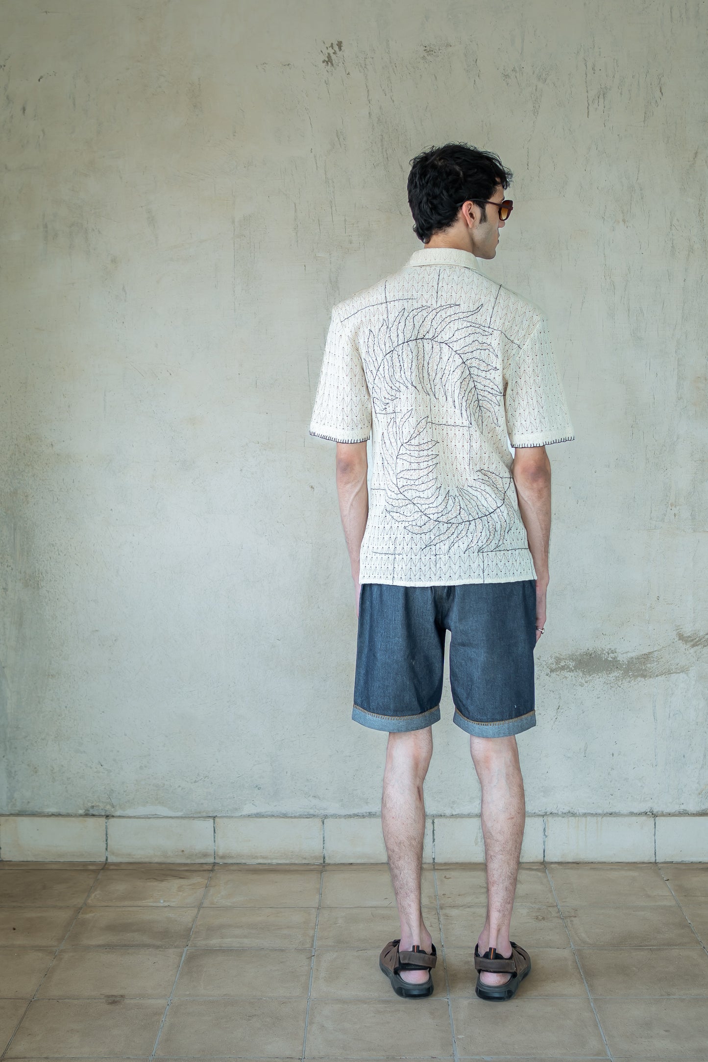 Notre-ame-Leaf-Embroidered-Cotton-Lace-Shirt-B