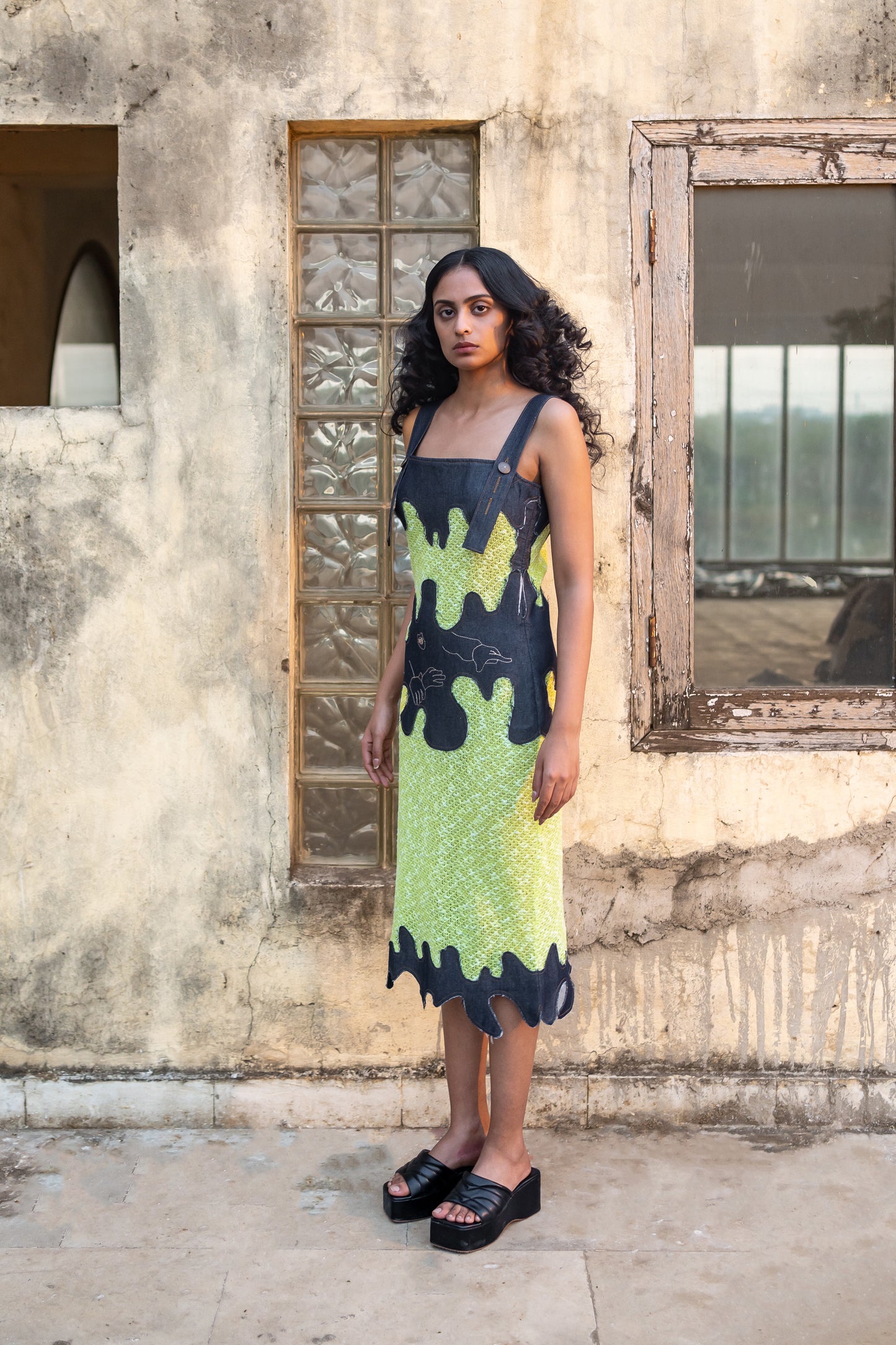 Notre-ame-Mouiller-Summer-Dungarees-Dress-S
