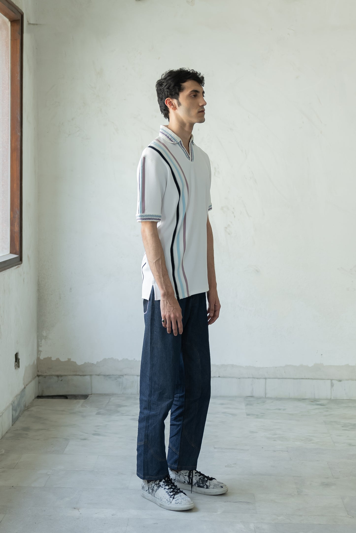 Notre-ame-Wave-Stripe-Camp-PoloT-shirt-S