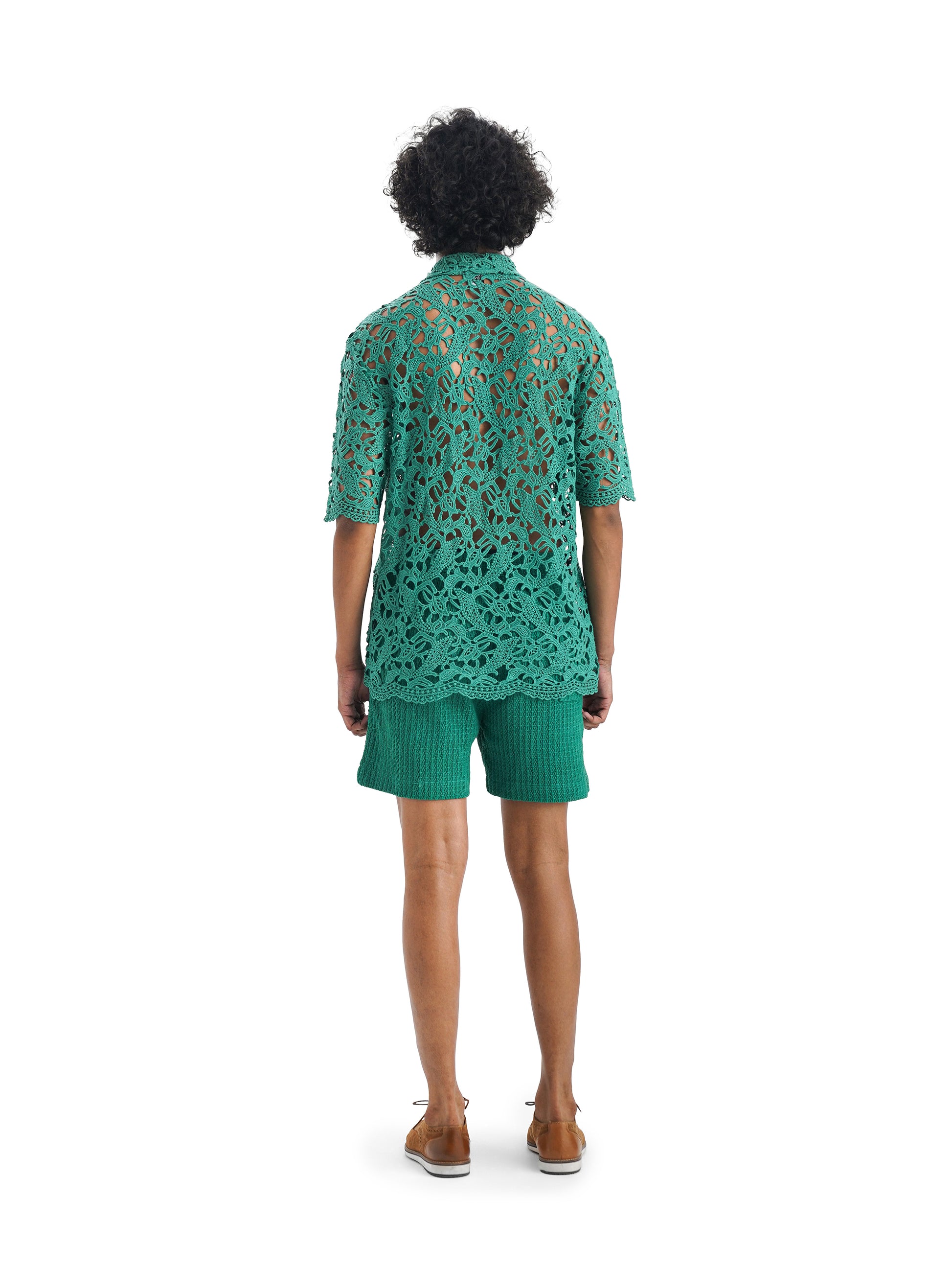 Notre Ame Mon Chéri Sea Green Cotton Resort Co-ords - B