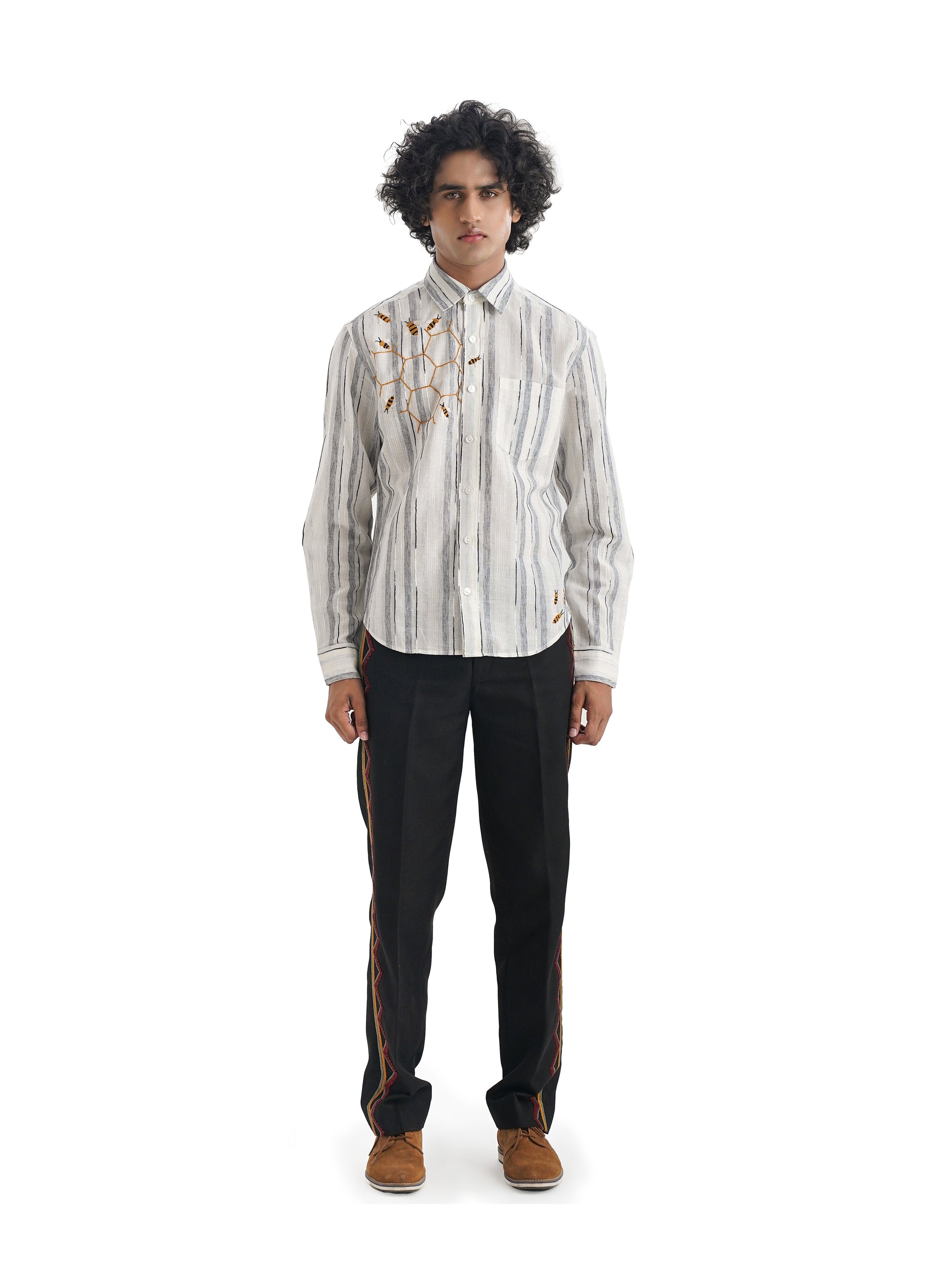 Notre Ame La Ruche Stripe Shirt-F