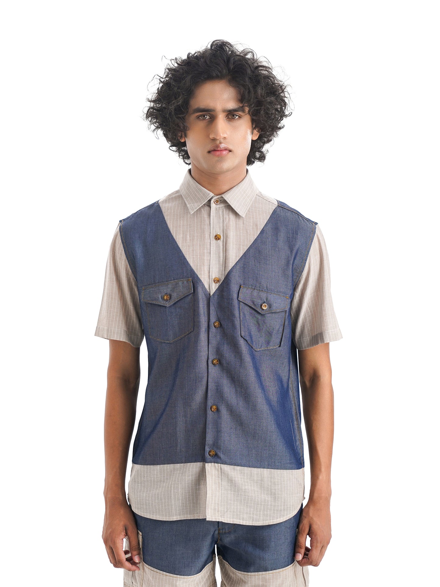 Notre Ame Le Gilet Denim Shirt-D