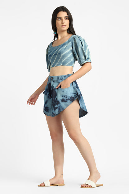 notre-ame-le-clapotis-shibori-crop-top-S