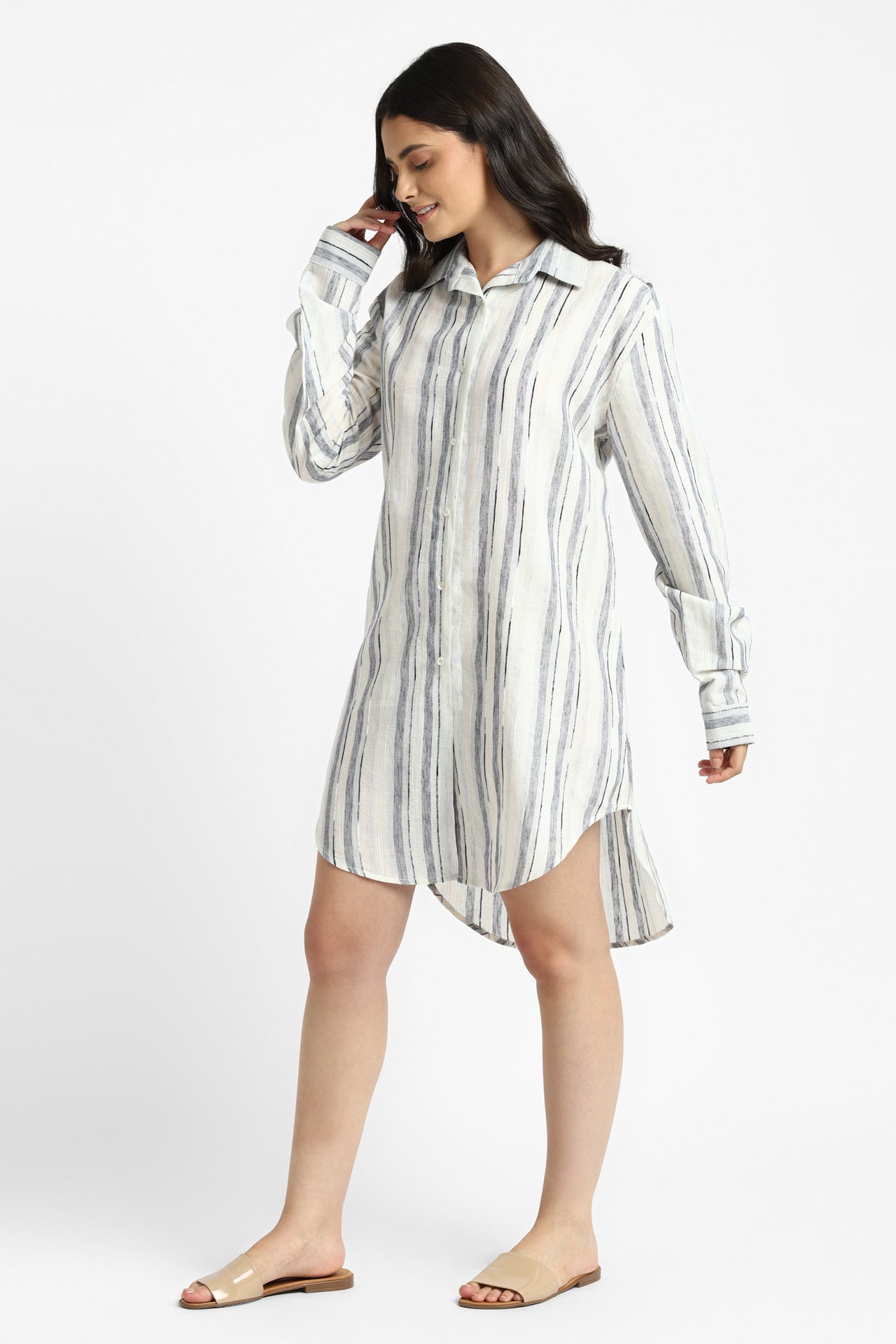 notre-ame-le-jour-high-low-shirt-dress-S