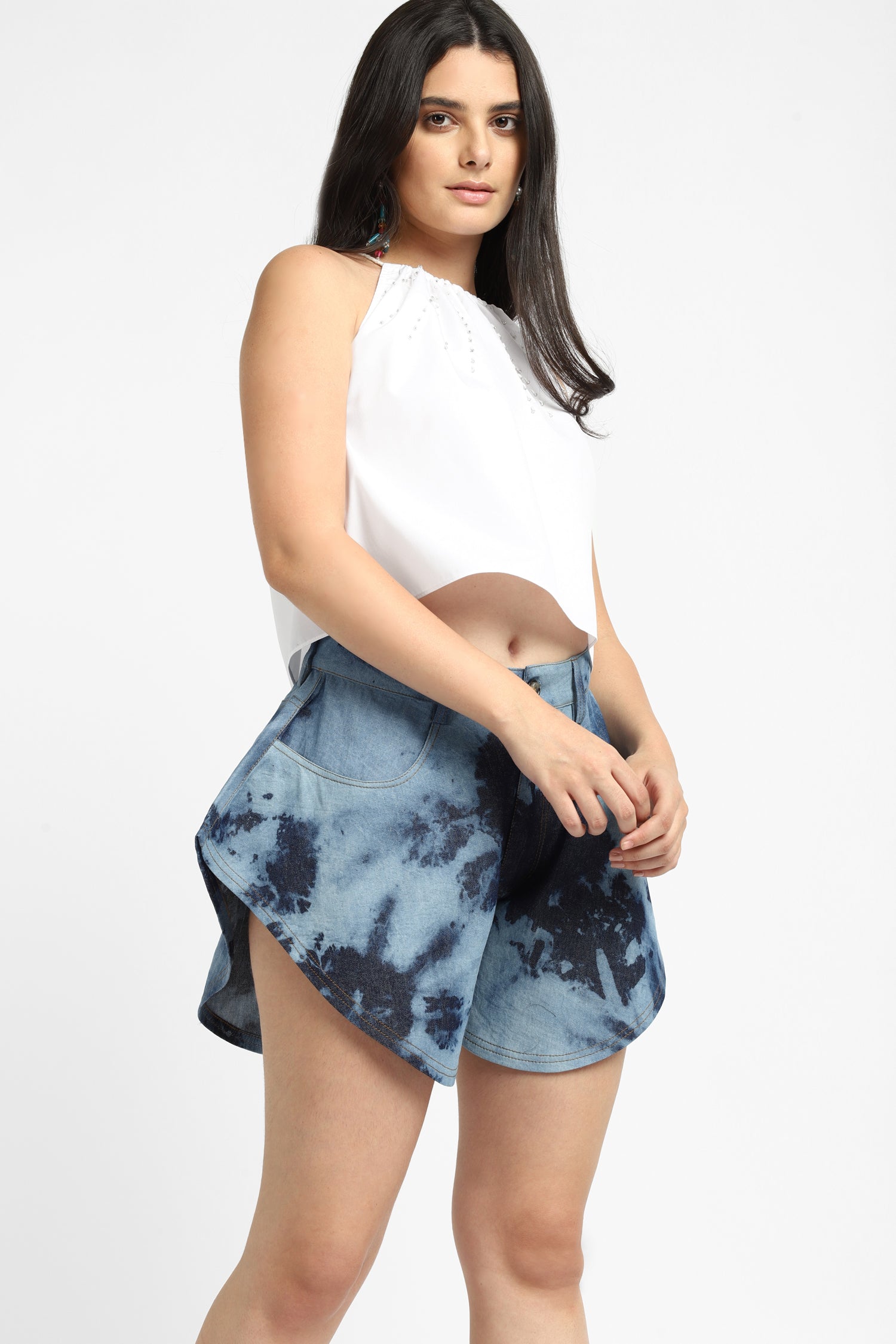 notre-ame-nouveau-abstract-shibori-shorts-M3