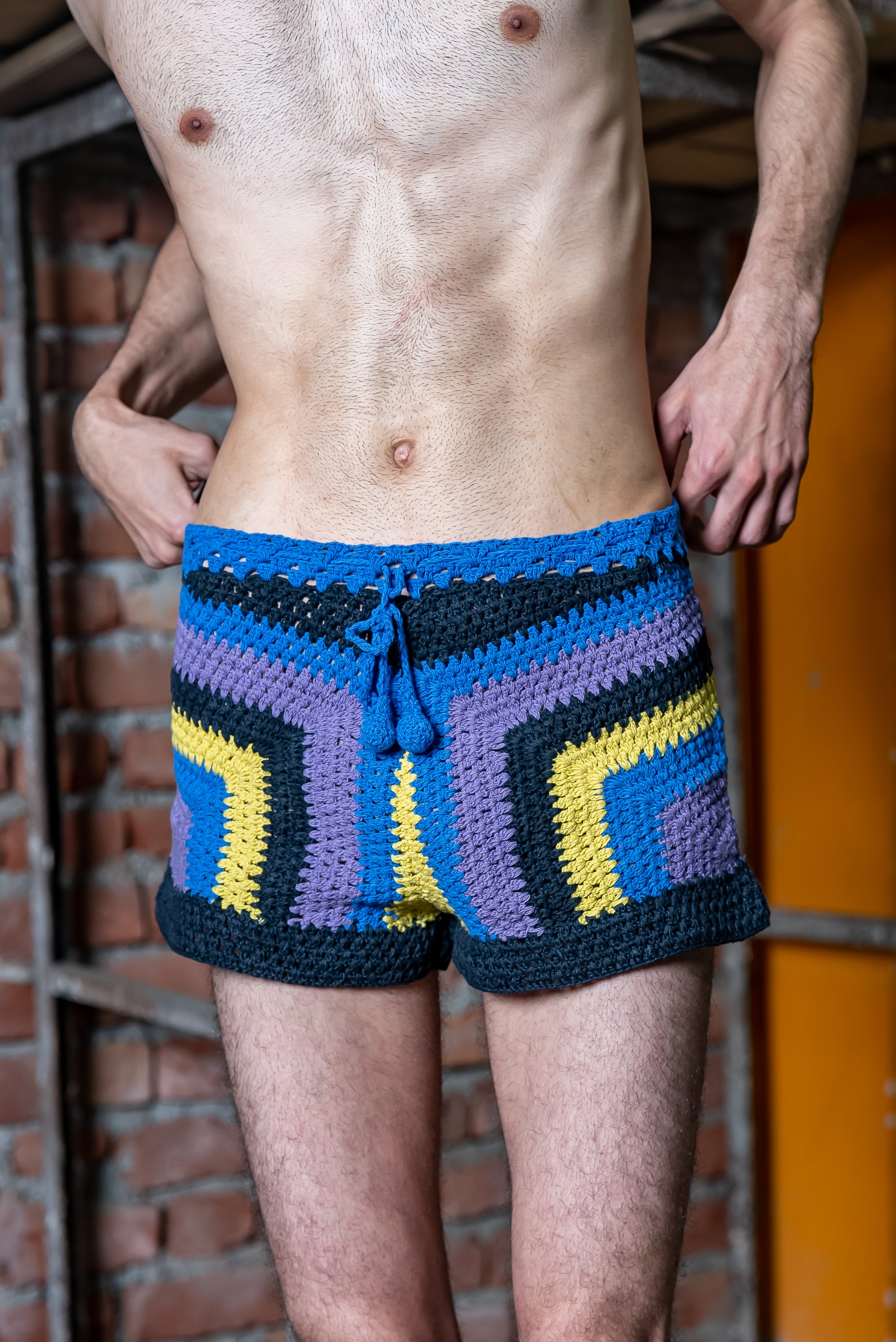 Crochet deals man shorts